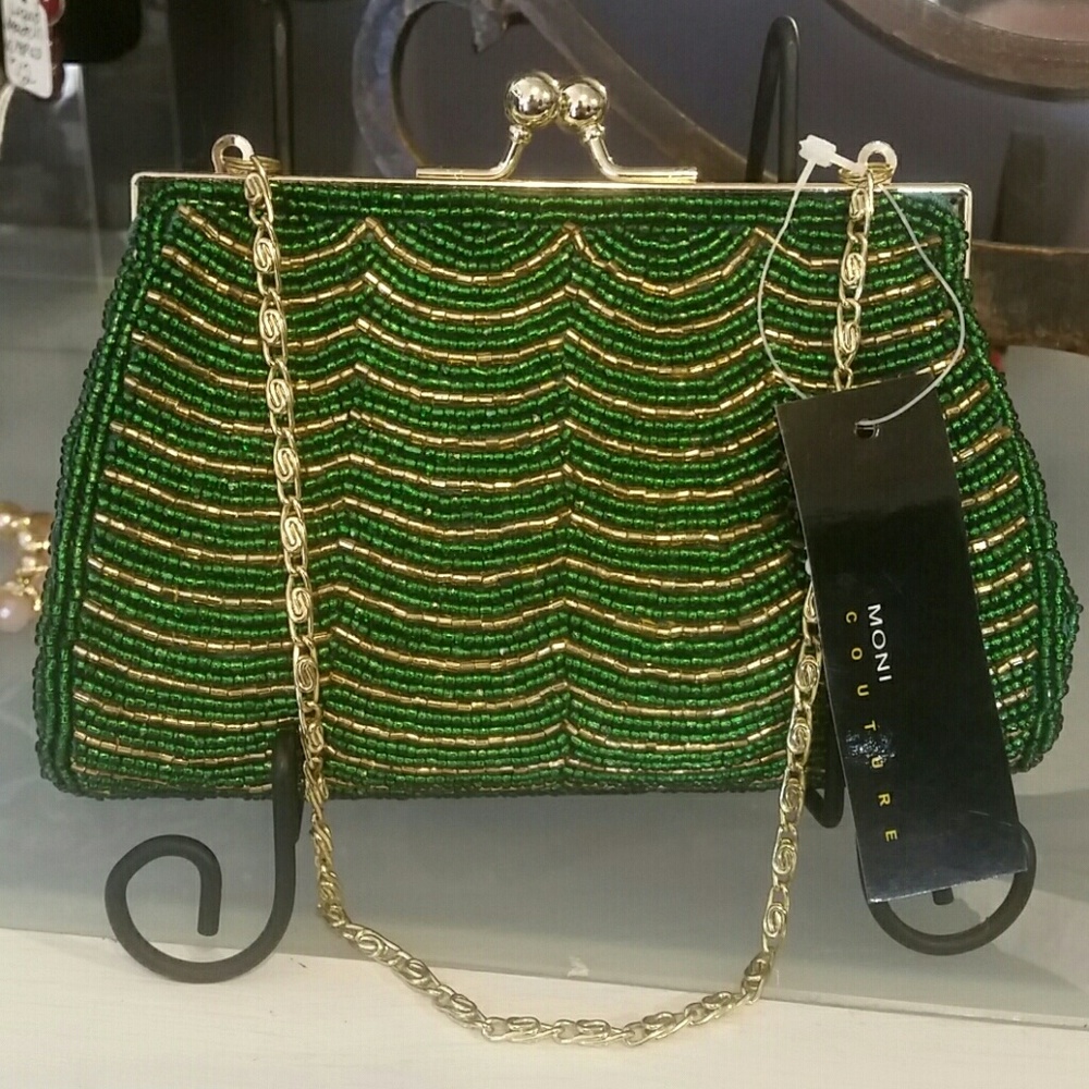 Vintage Style Beaded Clutch